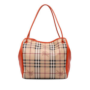 Pre-Loved Burberry Small Haymarket Check Coated Canvas Canterbury Tote